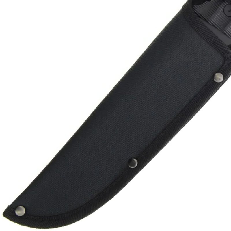Anglo Arms Outdoormesser Full Tang, Nylonscheide, Schwarz – Bild 6