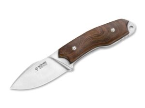 Böker Argentina El Héroe, feststehendes Messer, Lederscheide