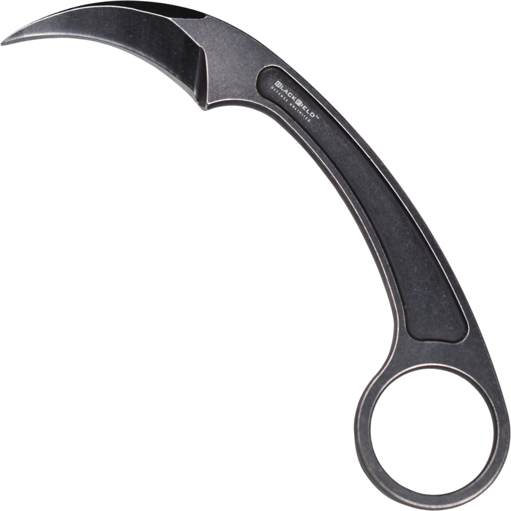 Black Field Karambit Phantom Fang mit Kydex-Scheide in schwarz