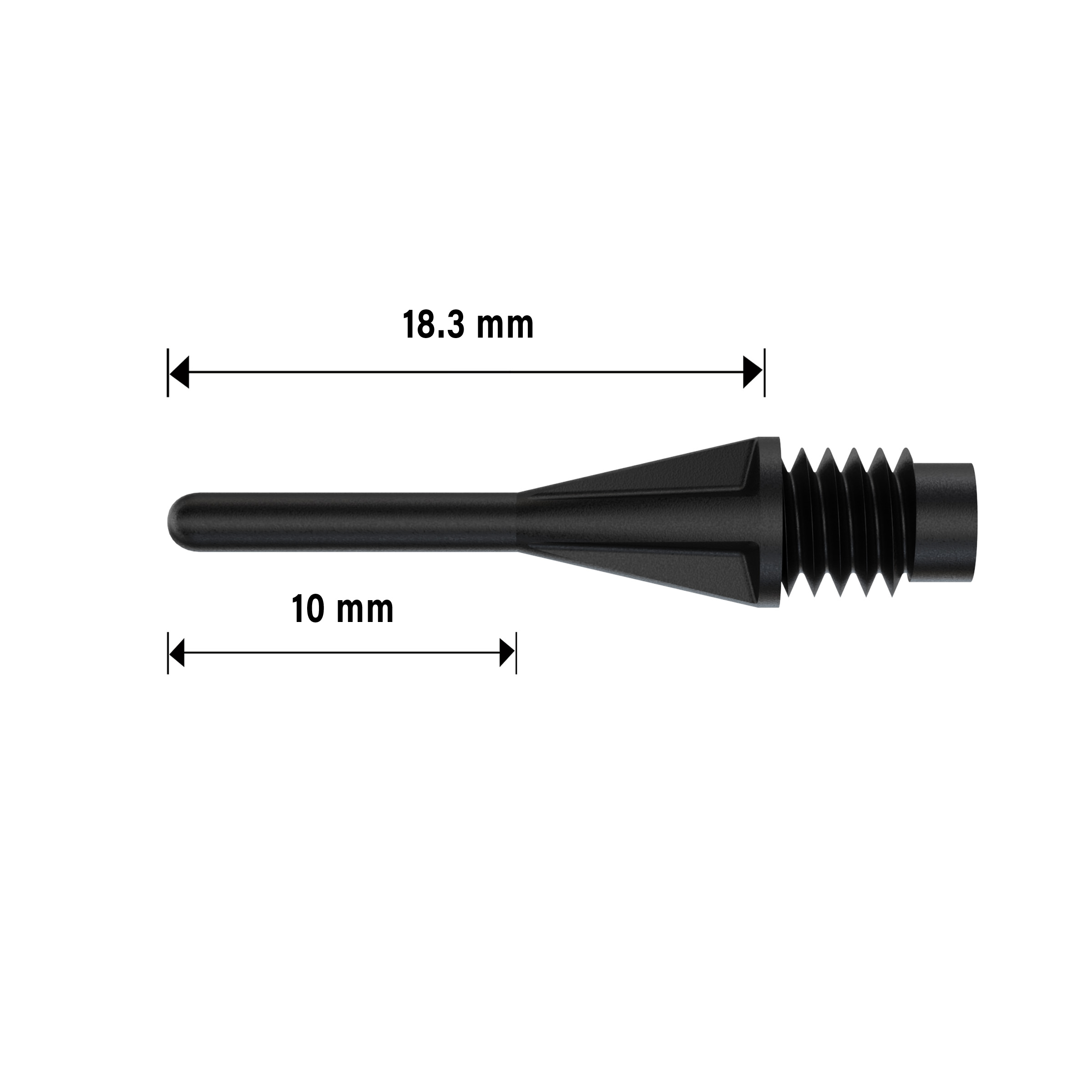 Bull´s Starpointspitzen Softdartspitzen 100 Stück Beutel schwarz