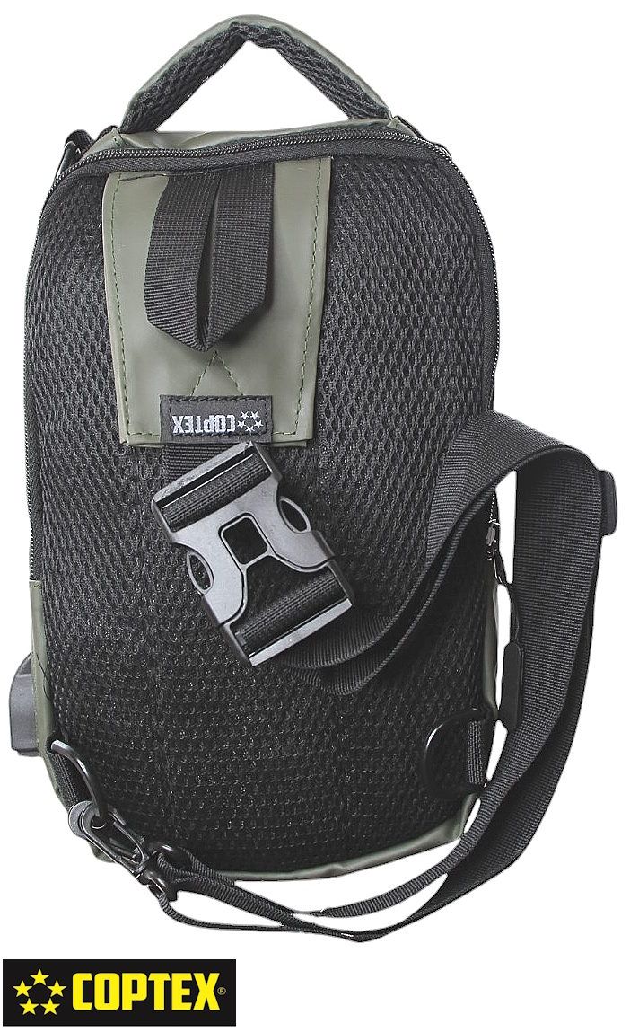 Coptex Onesling Umhängetasche, wasserabweisend, grün – Bild 3