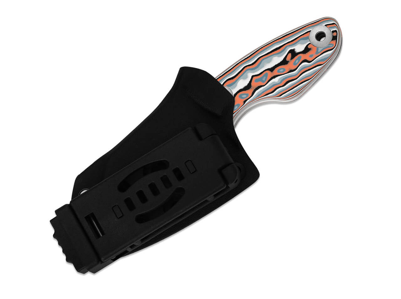 Kizer Nightjar AUS-10, Multicolor Vortex Pattern Micarta, Kydexscheide – Bild 3