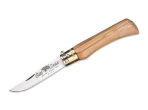 Old Bear XL Olive Taschenmesser mit Holzgriff