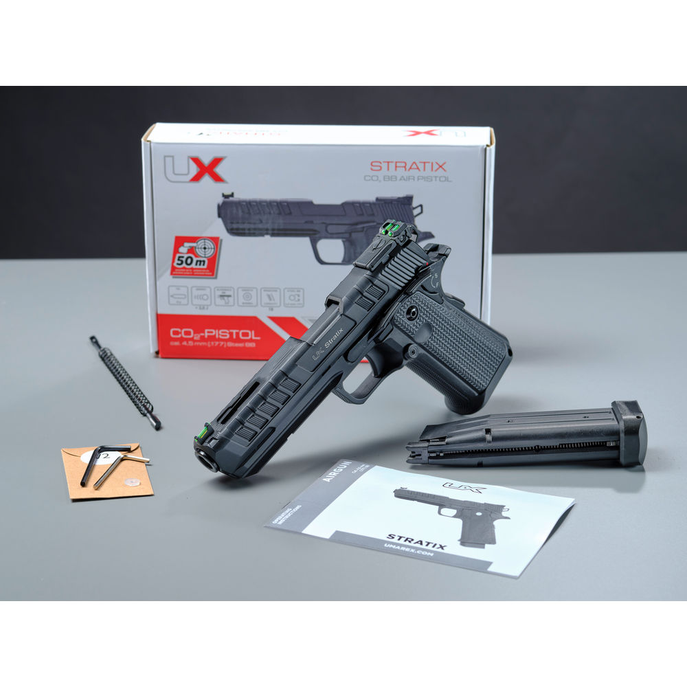 UX Stratix Luftpistole, cal. 4,5 mm (.177) BB, CO2, < 3,0 J – Bild 3