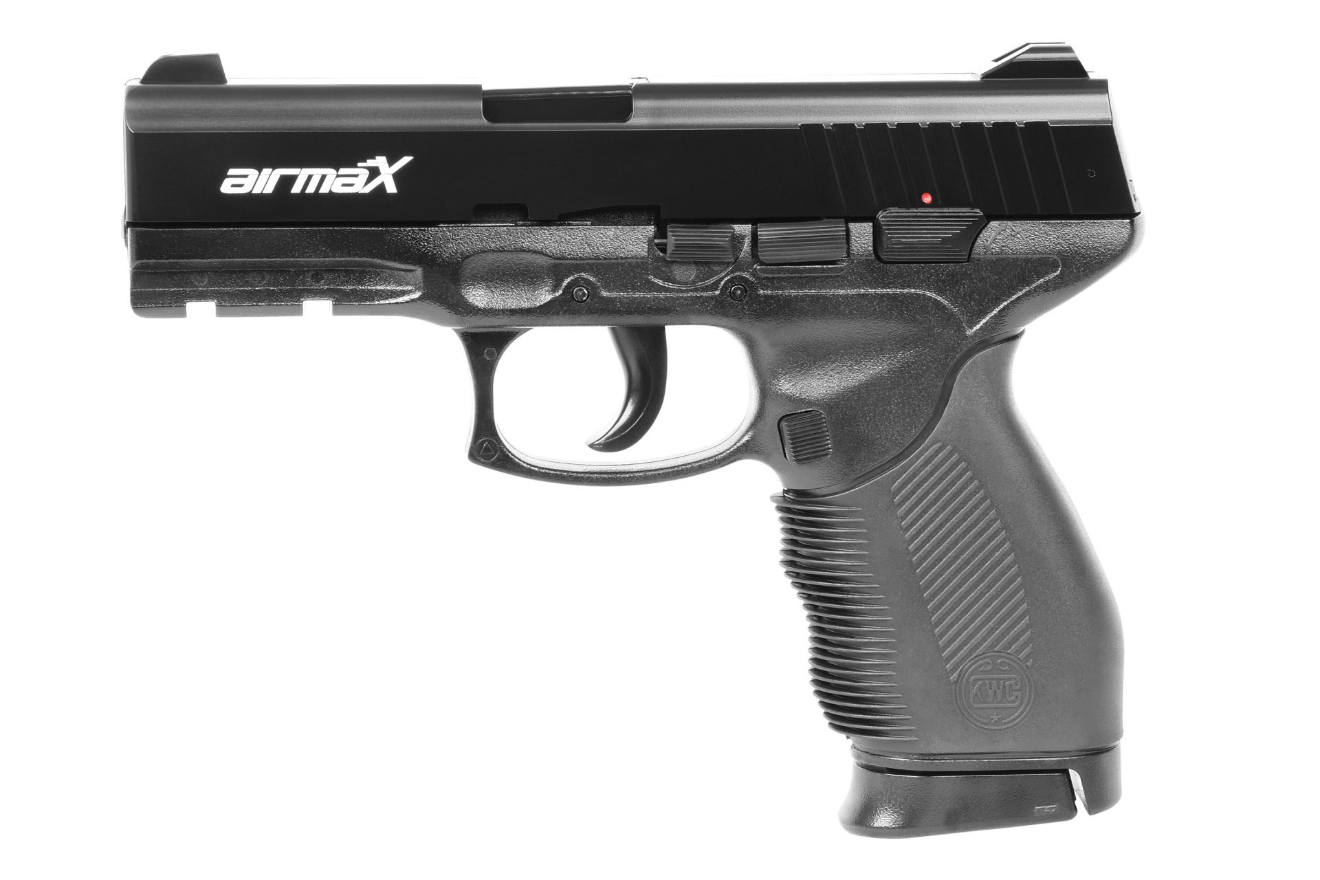 airmaX PT24/7 Schwarz 6mm, Airsoft Federdruck < 0,5 Joule, 2 Magazine