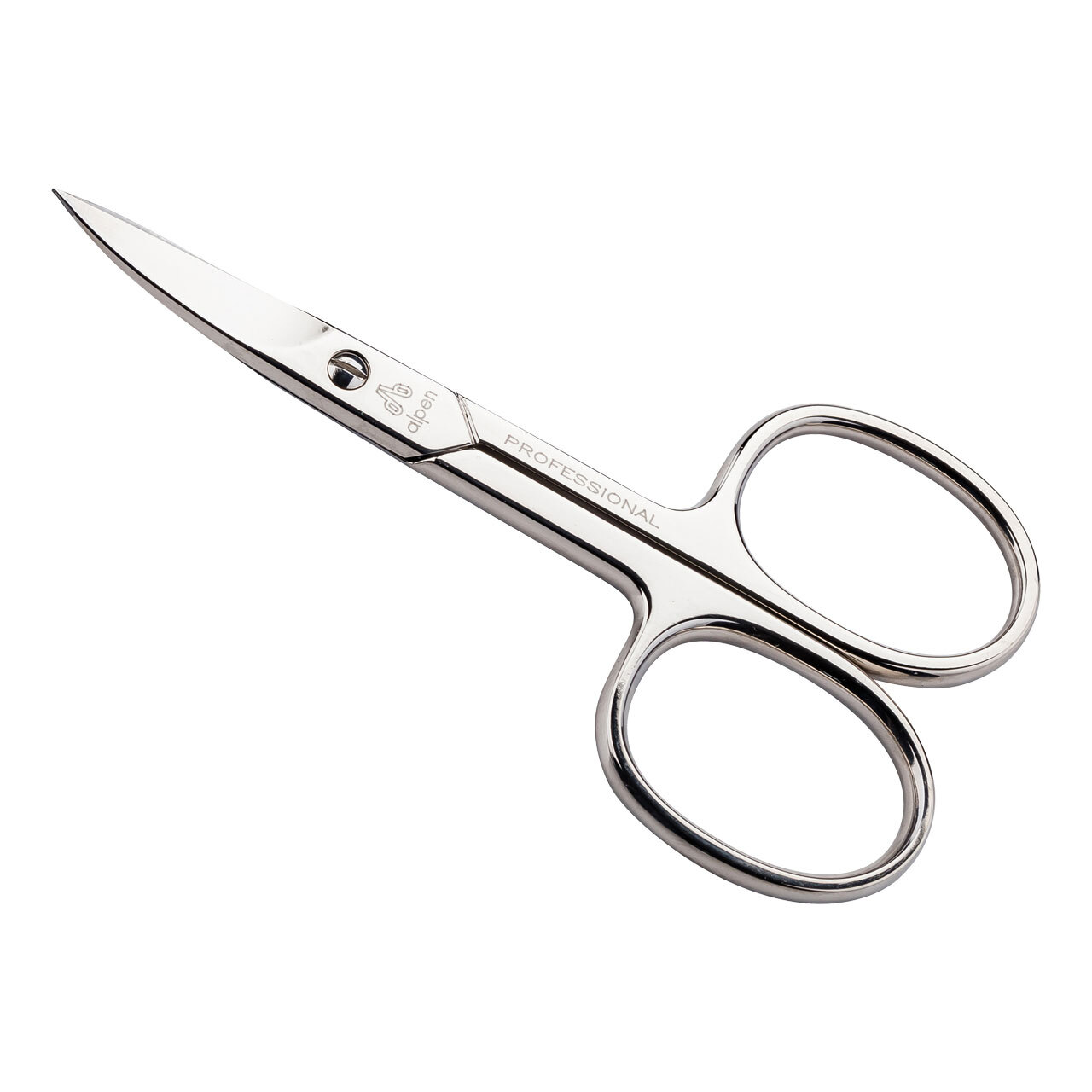Alpen Nagelschere, Carbonstahl C50, nicht rostfrei, vernickelt, gebogen, 9 cm