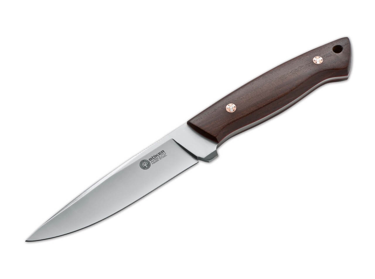 Böker Arbolito Relincho Madera feststehendes Messer mit Scheide