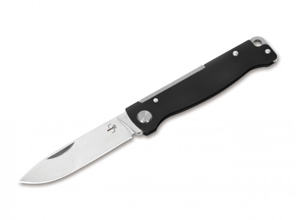 Böker Plus Atlas Black, Taschenmesser mit Edelstahl Griff