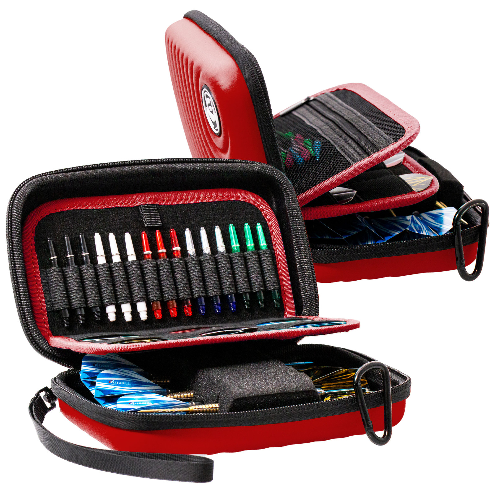Bull's Dart Tasche Hardcase Orbis XL, rot, 190x110x50mm – Bild 3
