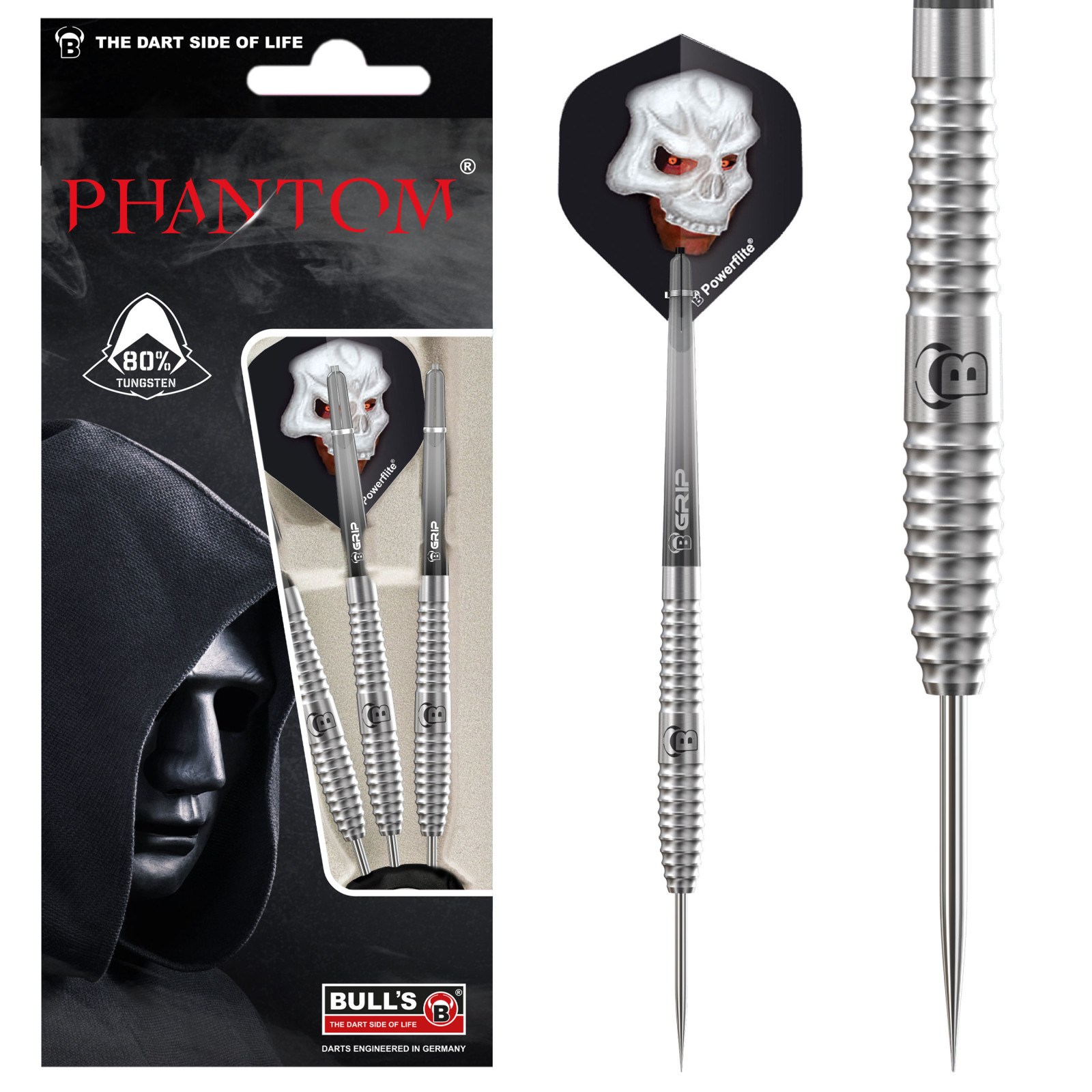 BULL'S Phantom PT3, Steel Dart, 25g., Tungsten