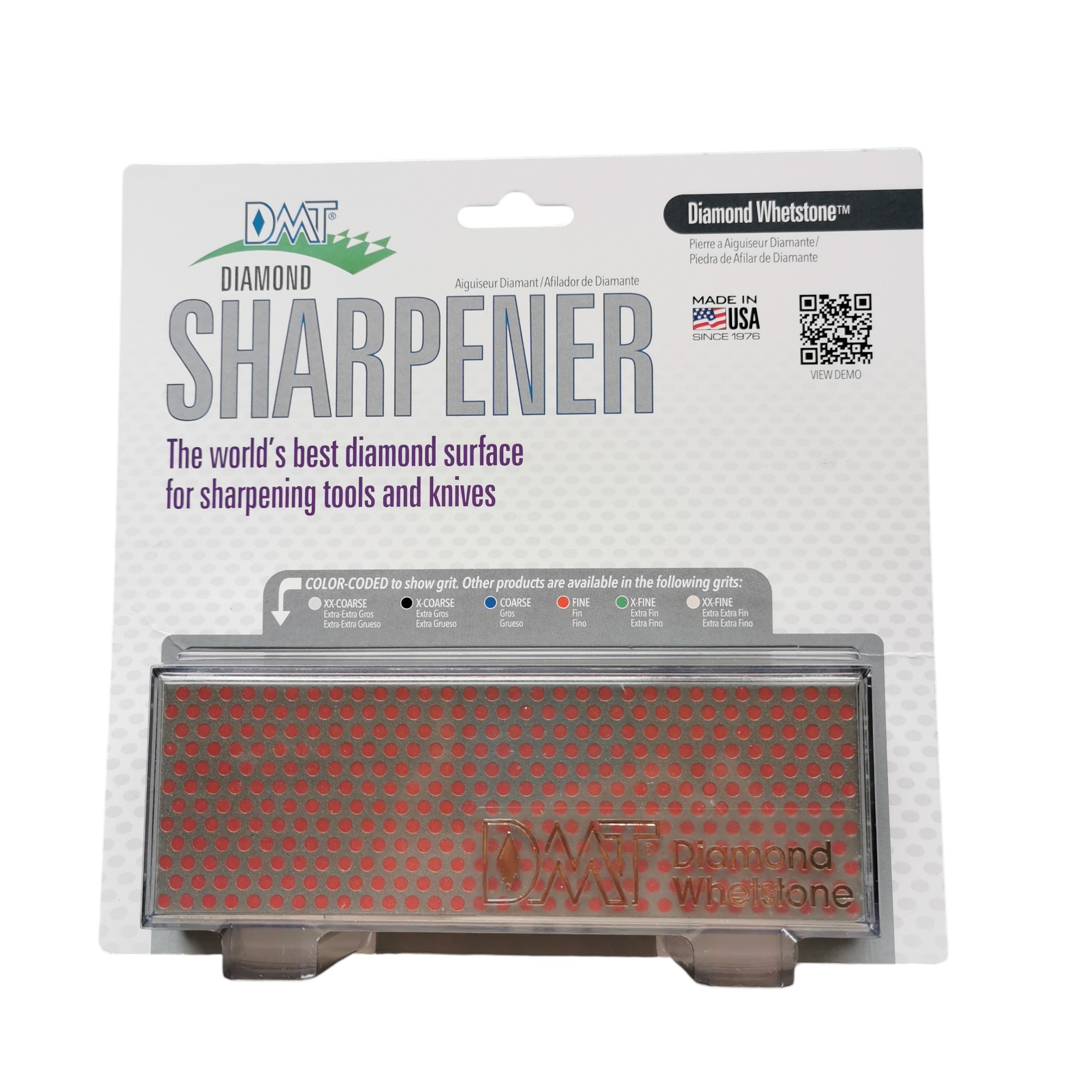 DMT Diamond Whetstone W6FP – Diamant-Schärfstein fein, 600 Mesh / 25 Mikron