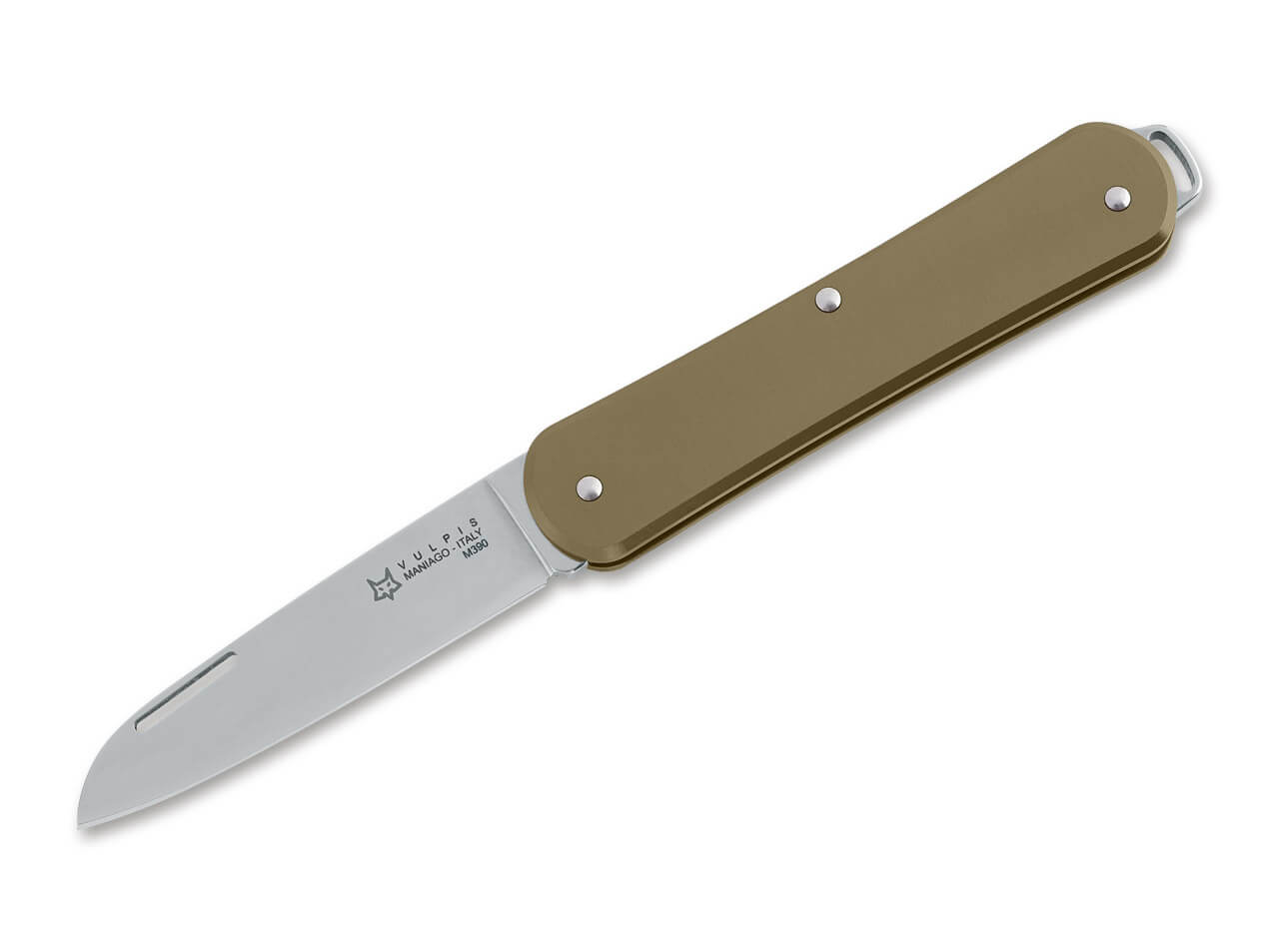 Fox Knives Vulpis 130 OT Taschenmesser mit Messinggriff