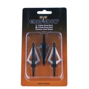 3 Jagdspitzen Broadhead für Bogen und Armbrust
