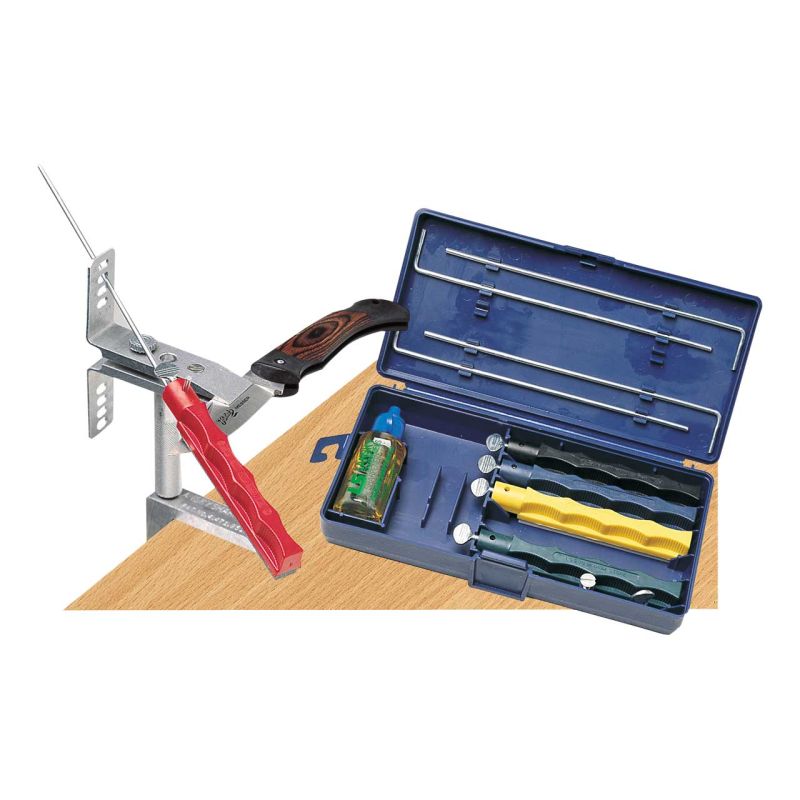 Lansky Pro Schärf-Set mit 5 Abziehstein, Schleifgerät, manuell – Bild 4