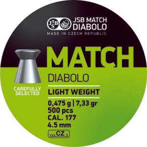JSB Match Leicht 0,500 g, 4,49 mm Diabolo, 500 Stk., .177