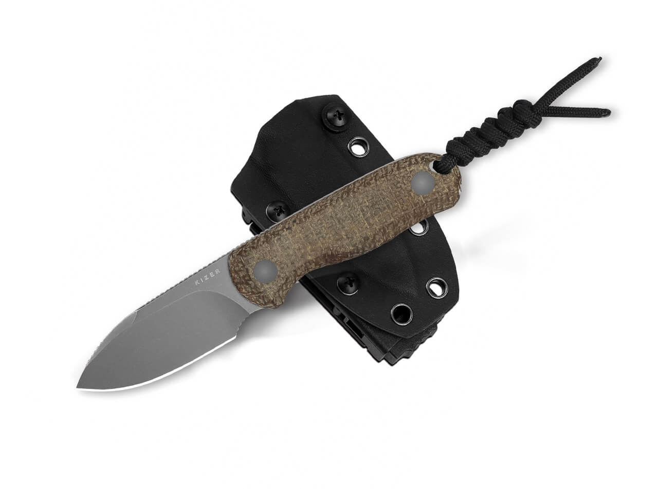 Kizer Drop Bear Fixed 14C28N Micarta, feststehendes Messer – Bild 3