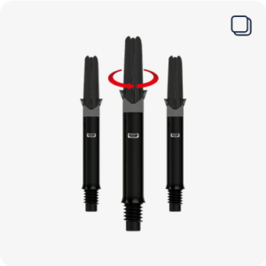L-Style Nylonshaft Silent, drehbares Top, 32mm Länge, schwarz
