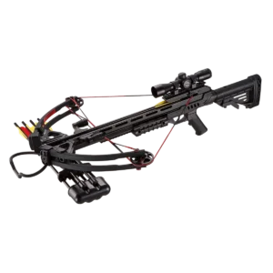 ManKung Compound Armbrust Modell Stalker Set,185lbs. incl. Köcher,Pfeile,Zubehör, Schwarz