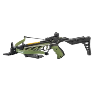 ManKung Pistolen Armbrust Alligator mit Schaft, 80lbs, grün schwarz