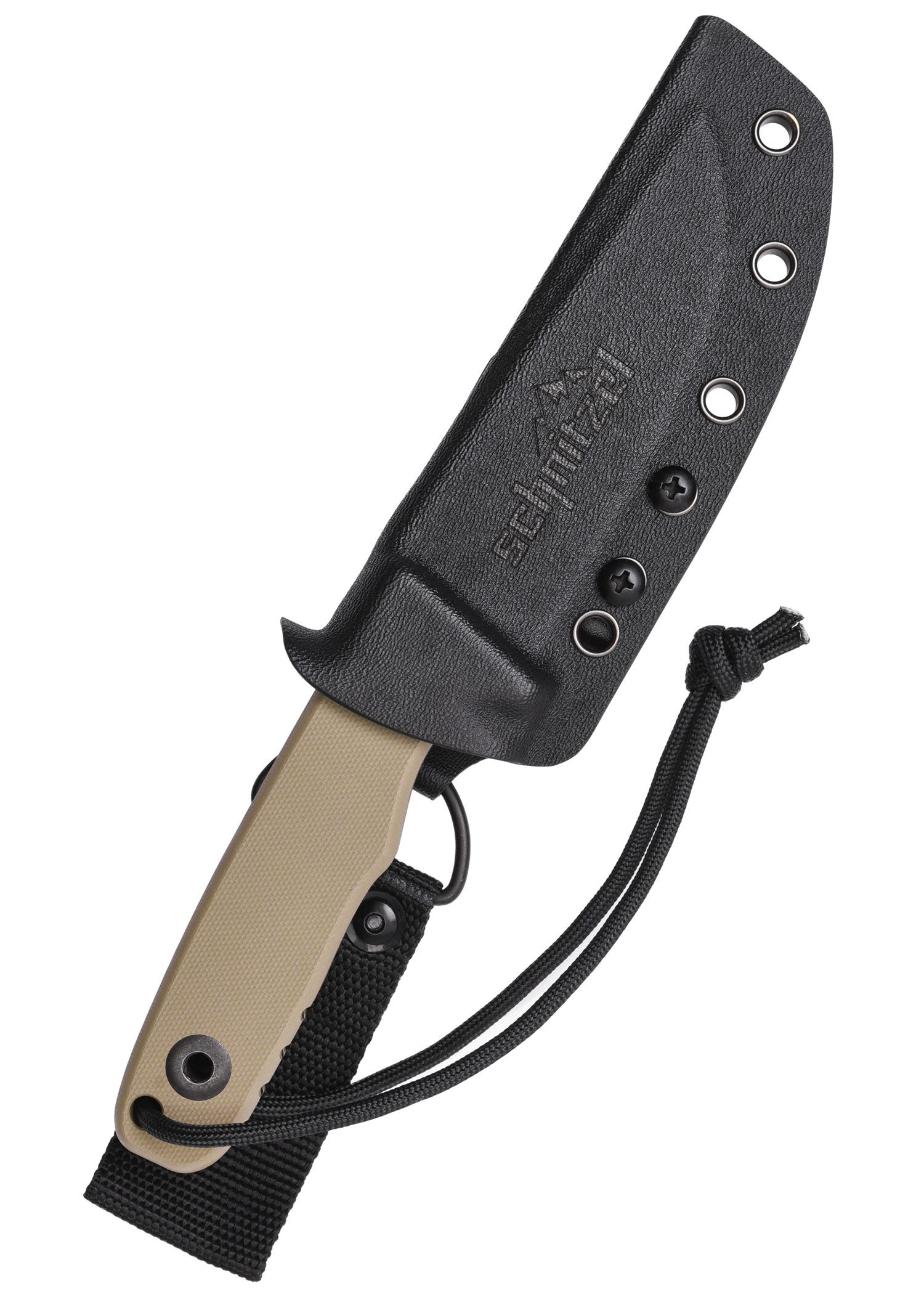 Schnitzel TRI feststehendes Outdoormesser, G10, Sand – Bild 3