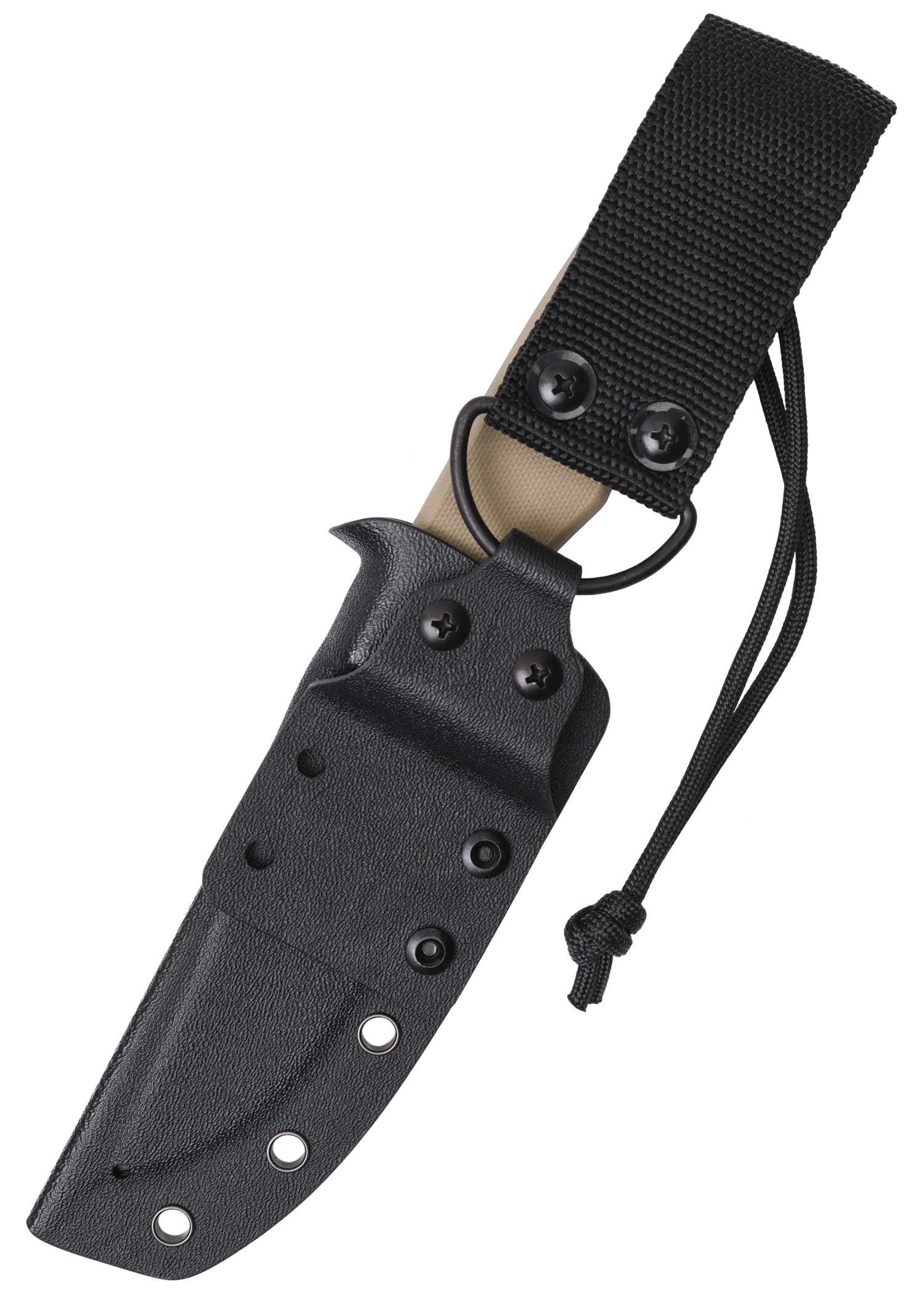 Schnitzel TRI feststehendes Outdoormesser, G10, Sand – Bild 4