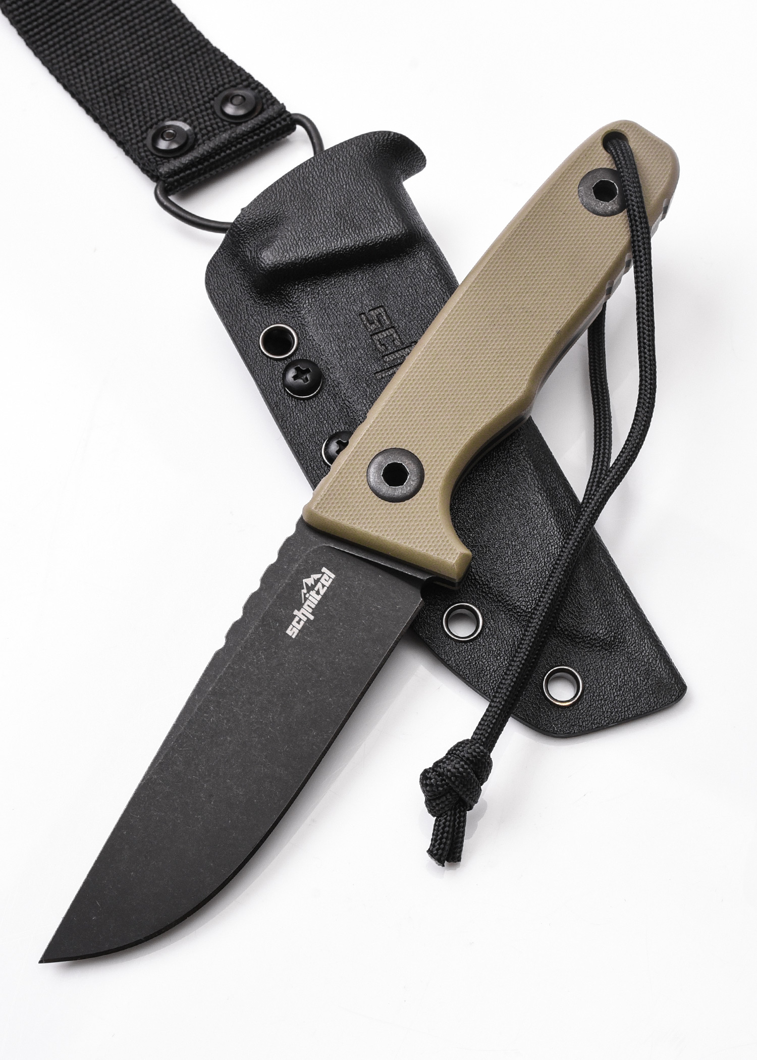 Schnitzel TRI feststehendes Outdoormesser, G10, Sand – Bild 5