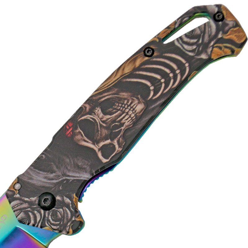 Third Rainbow Demon Taschenmesser, Nagelhau, Hosenclip – Bild 5