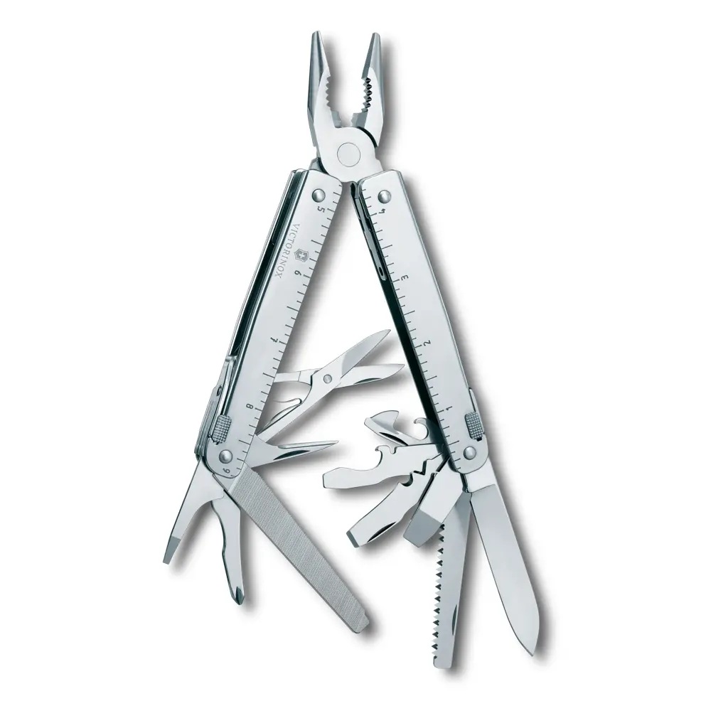 Victorinox Multitool, Swiss Tool X, silber, 26 Funktionen, Nylontasche – Bild 3