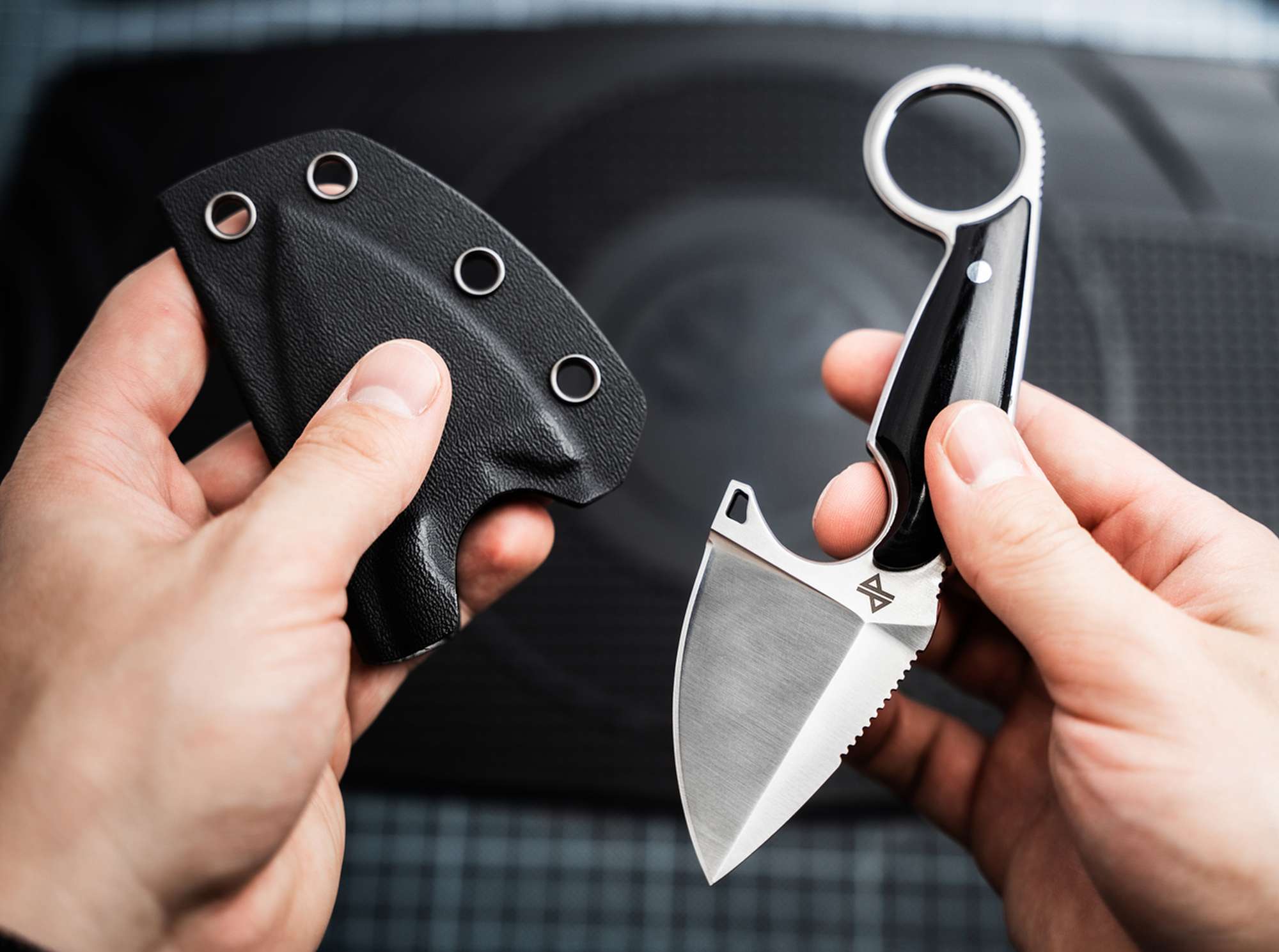 Feststehendes Messer Böker Plus Enki, Kydexscheide – Bild 6