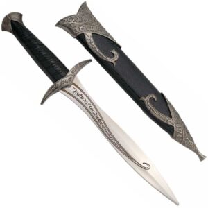 Amont Dekorationsdolch mit Scheide, Stich Frodo, 28cm, Schwarz silber
