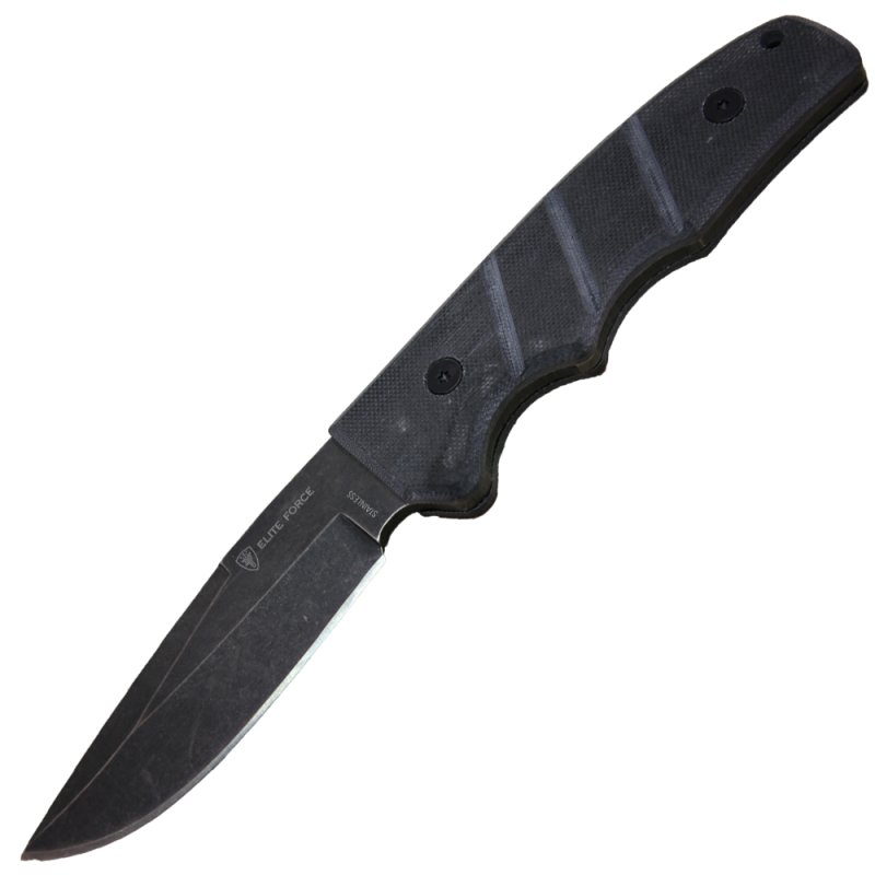 Elite Force feststehendes Messer, G10 Griffschalen, washer Optik, Grau