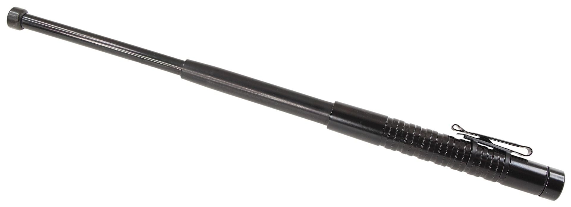 ESP Teleskopschlagstock 16'' gehärtet COMPACT, Schwarz, Hosenclip