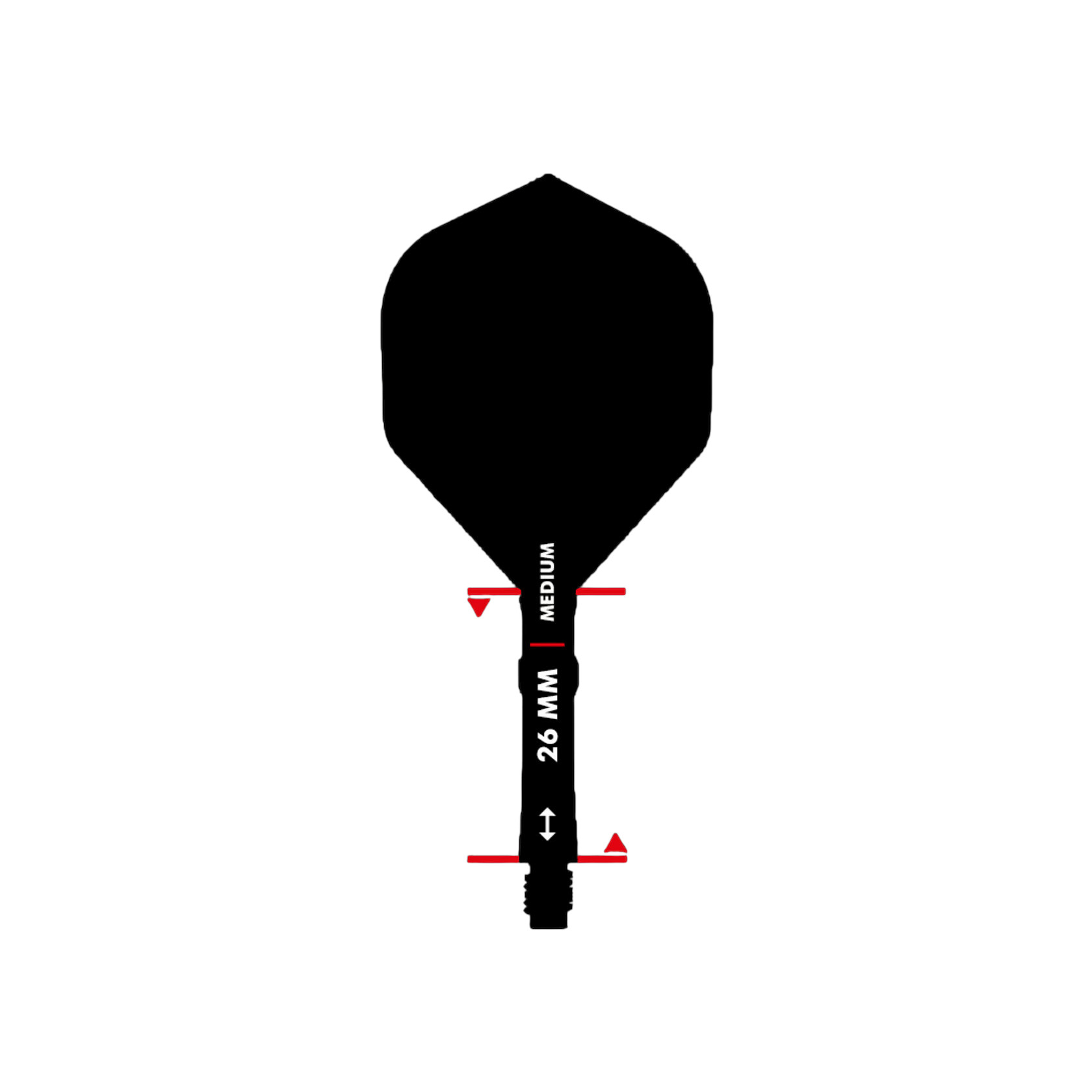 L-Style L-Sytem Flights, Clear Red, Gr. 260, 26 mm – Bild 2