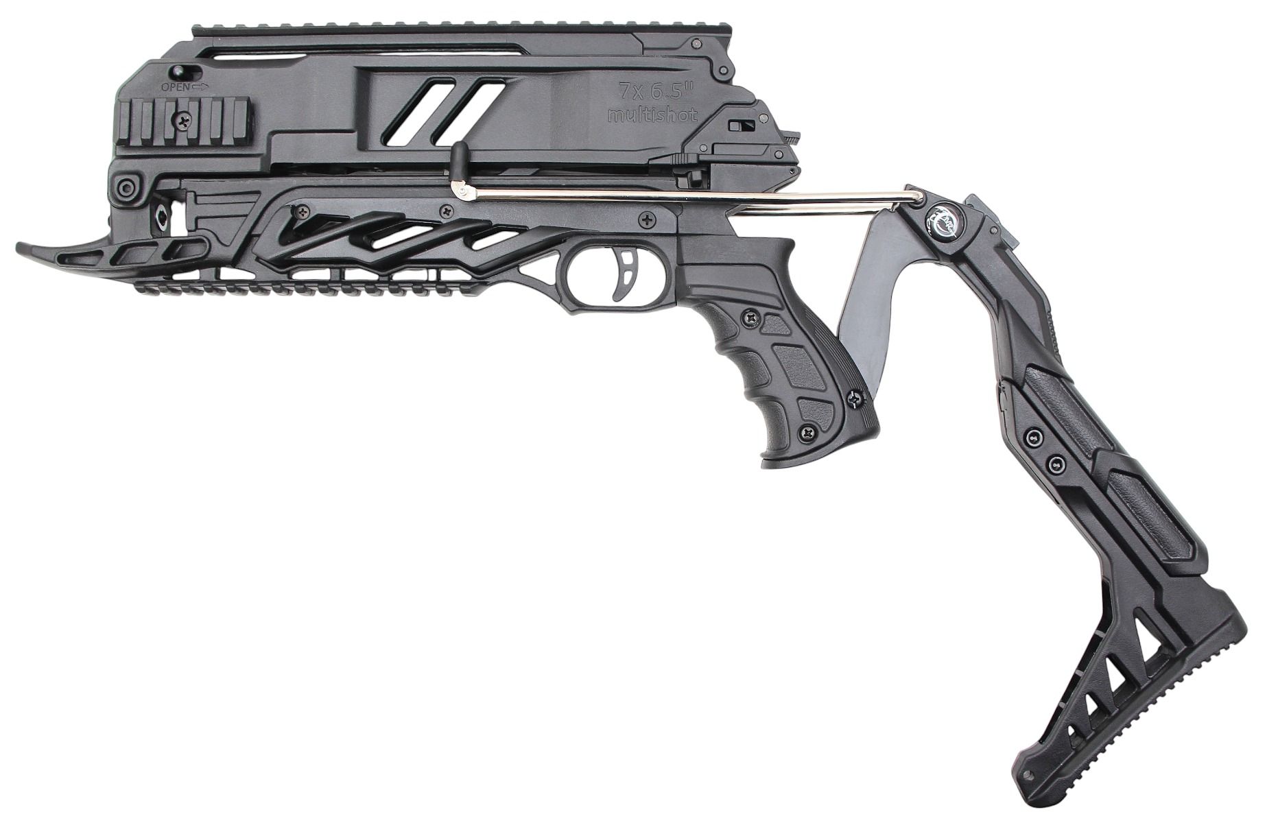 Man Kung SOBEK Repetierarmbrust, 80 lbs., mit 7-Schuss-Magazin, schwarz – Bild 3