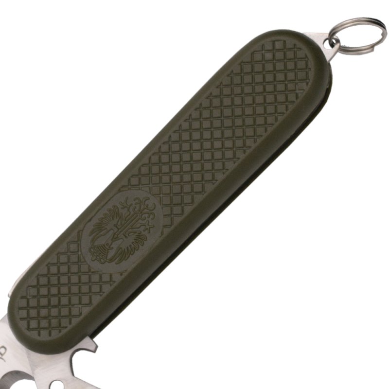 Third Taschenmesser, Essbesteckmesser, Löffel/Gabel mit Nylonfutteral, grün – Bild 4