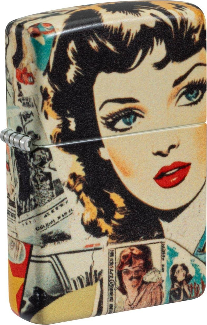Zippo Benzinfeuerzeug, Sturmfeuerzeug, Girl Collage 50th, Bunt