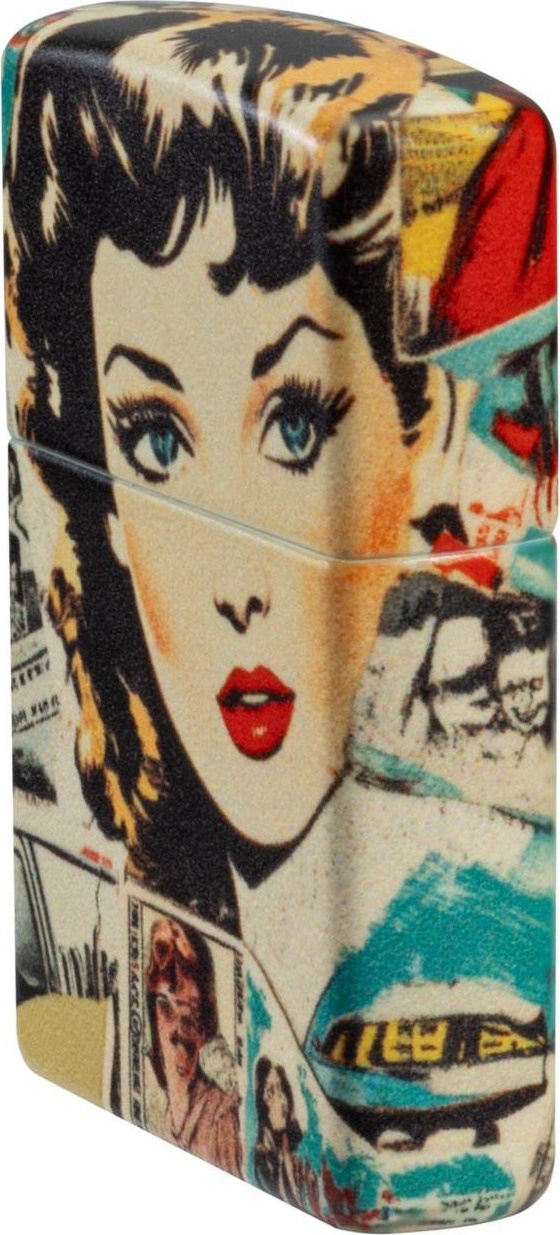 Zippo Benzinfeuerzeug, Sturmfeuerzeug, Girl Collage 50th, Bunt – Bild 3