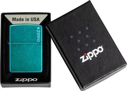 Zippo Benzinfeuerzeug, Sturmfeuerzeug, Candy Teal, Türkis – Bild 3