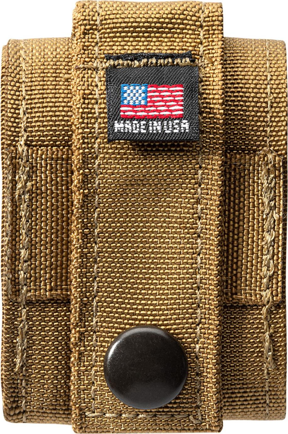 ZIPPO Benzinfeuerzeug, Sturmfeuerzeug, "Black Crackle" in schwarz mit Nylon Pouch tan – Bild 3